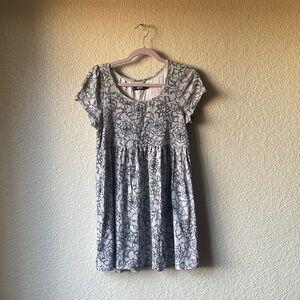 Iron Fist Babydoll Dress With Lace Print